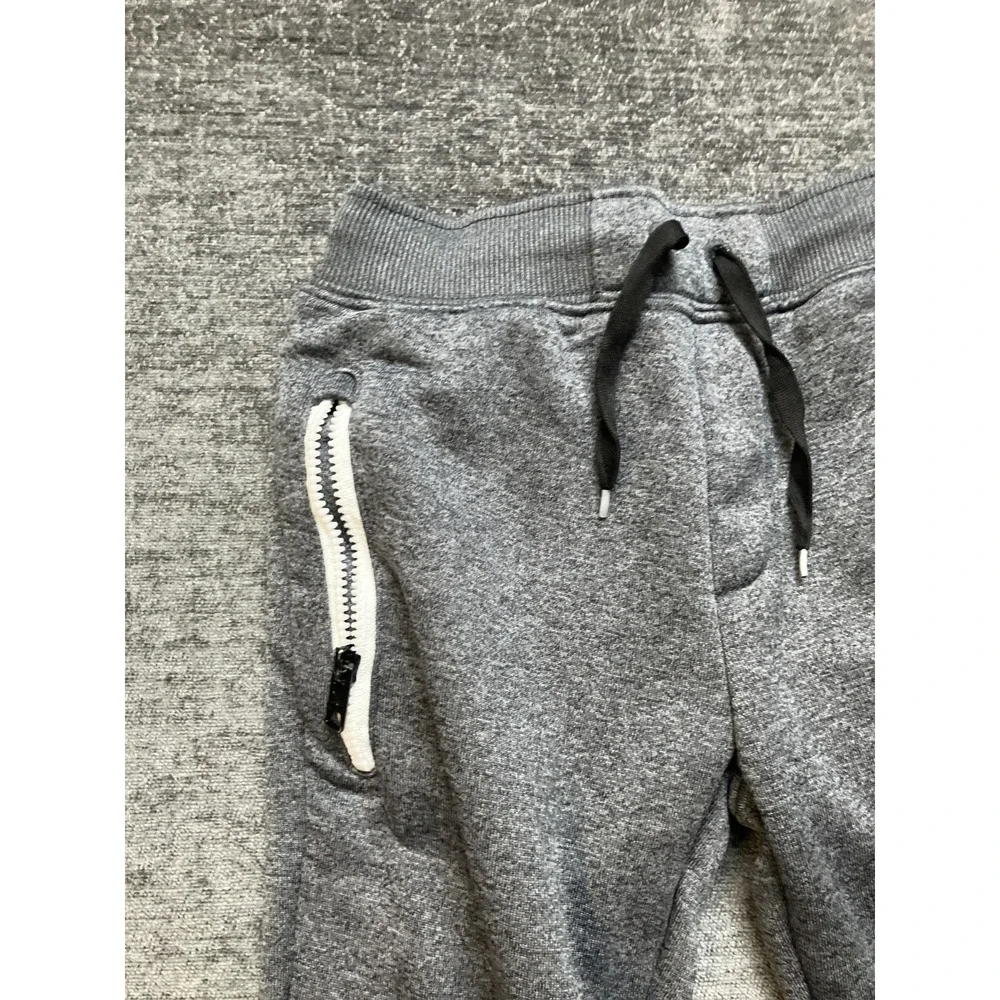 Hurley Nike Dri-FIT Solar Jogger Pants Boys Small 5 Gray Heather Tapered Zipper